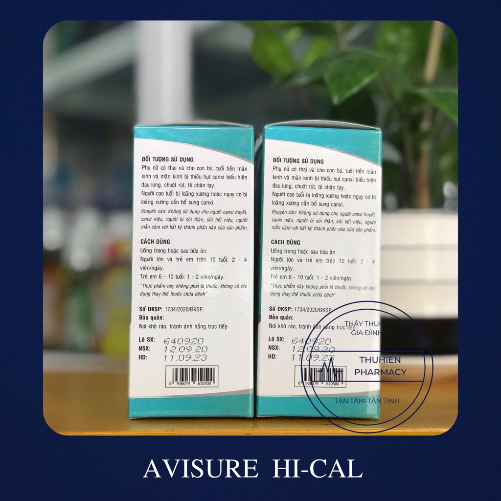 HI-CAL Avisure Canxi Nano tự nhiên cho mẹ bầu
