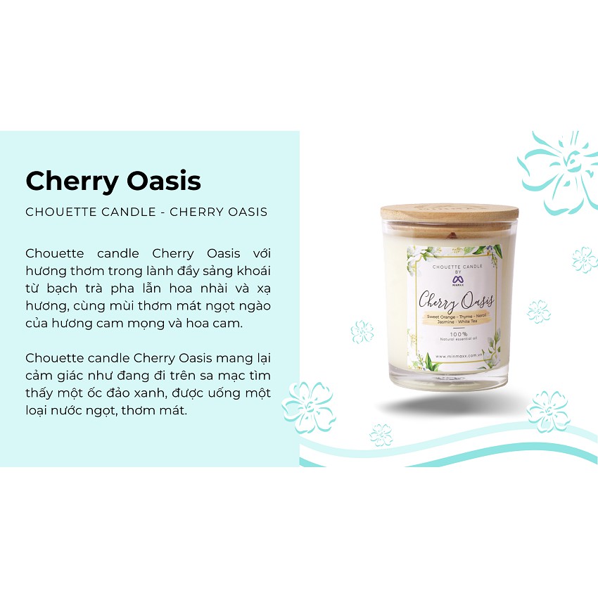 Ly nến thơm Chouette Candle CHC1027 Cherry Oasis 182g