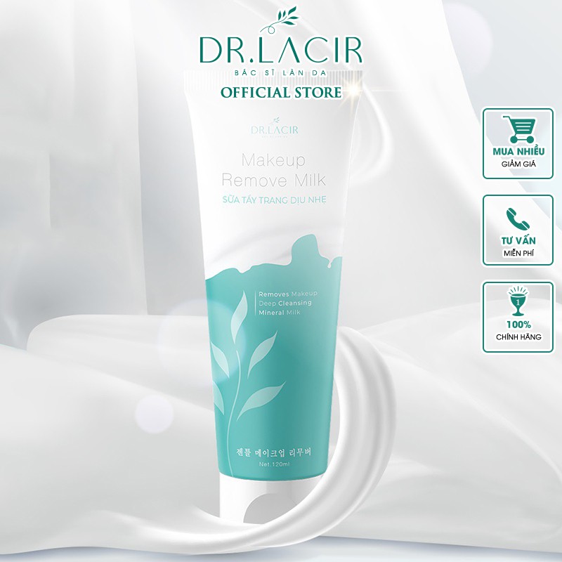 Sữa Tẩy Trang Dịu Nhẹ Lamer DrLacir Makeup Remove Milk 150ml - DR05