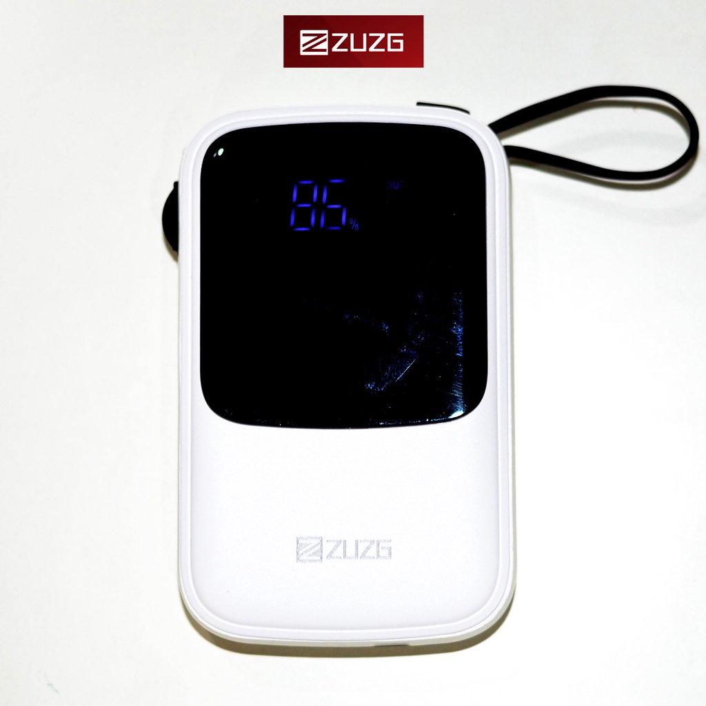 Sạc dự phòng 10000mAH có dây đa năng J33 - Hàng chính hãng ZUZG