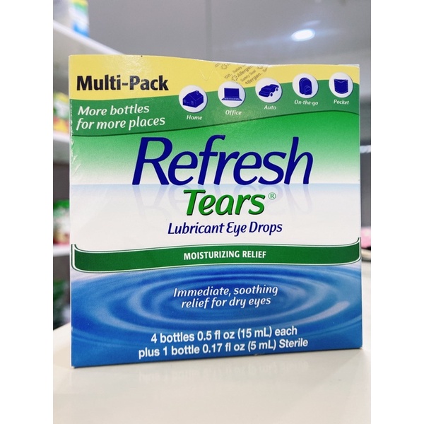 Refresh Tear Nước Mắt Nhân Tạo Chống Khô, Chống Mỏi Mắt 15ml 5ml