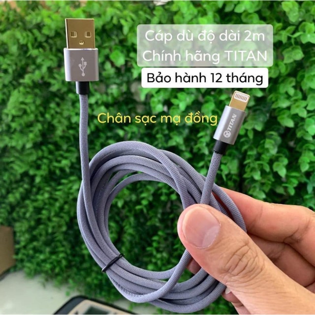 CÁP DÂY DÙ 2m CHÂN LIGHTNING TITAN - CA3