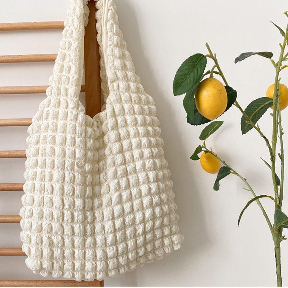 LILYES Túi Đeo Vai / Xách Tay Màu Trơn Cỡ Lớn Phong Cách Nhật Bản Thời Trang Cho Nữ