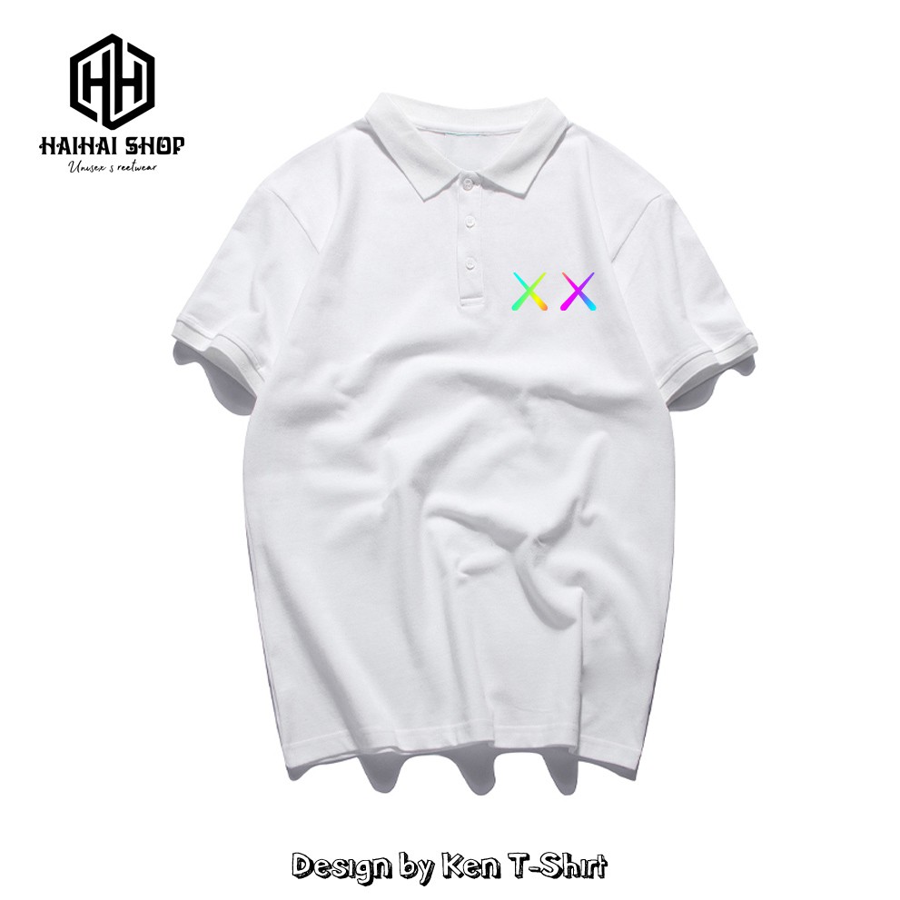 Áo Thun Polo Nam Nữ cổ bẻ hình vải Cá Sấu Cotton 4 Chiều Chính Hãng Ken T-Shirt