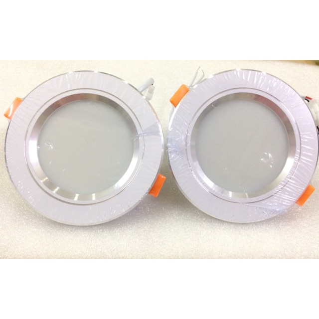 ĐÈN LED ÂM TRẦN 9W VIỀN BẠC 3 CHẾ ĐỘ MÀU TIẾT KIỆM ĐIỆN - BẢO HÀNH 1 NĂM