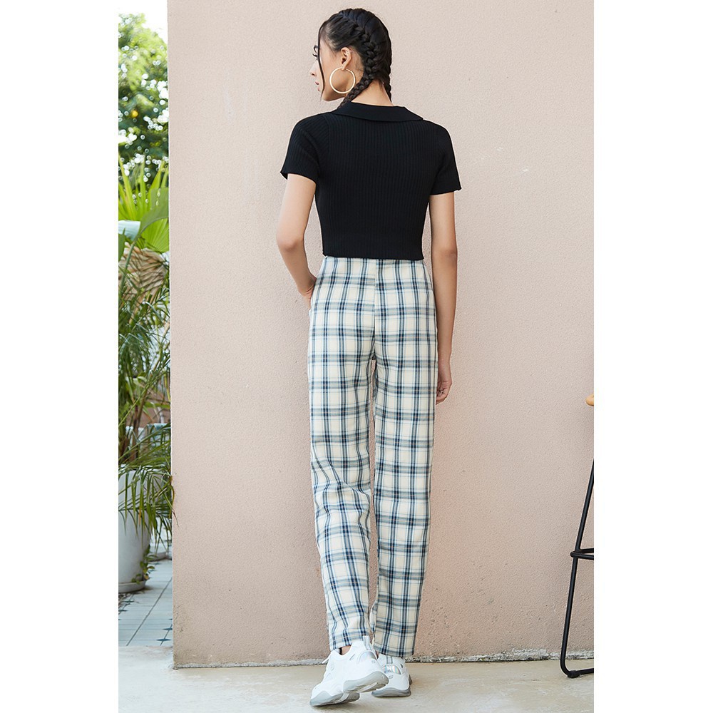 Áo croptop Lovito có cổ thời trang L02083 (Màu đen) | BigBuy360 - bigbuy360.vn