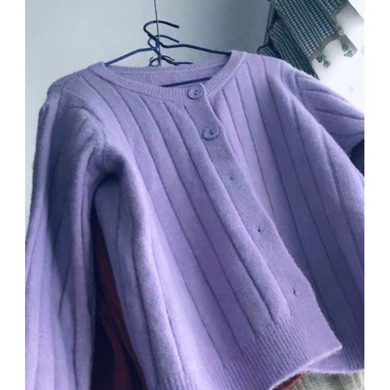 Áo khoác cardigan len dệt kim dày dặn ulzzang Hàn Quốc (ảnh thật)