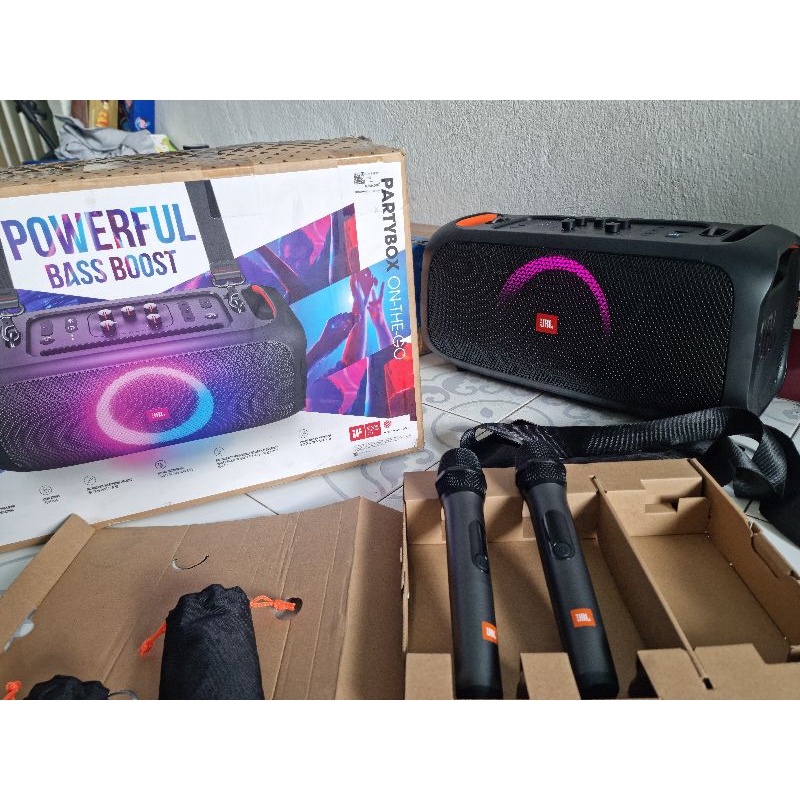 LOA JBL PARTYBOX ON THE GO likenew 99%