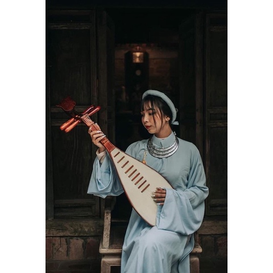 Full set áo tấc đỏ- áo dài ngũ thân nhật bình