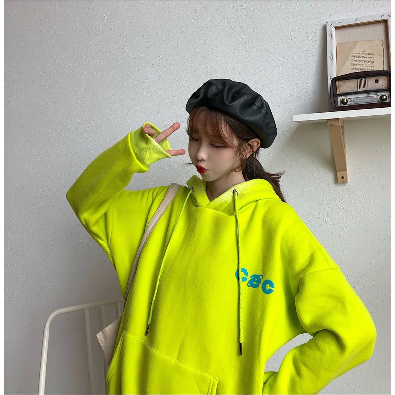 ( ORDER ) Áo hoodie màu neon ulzzang AK945 Kèm ảnh thật | BigBuy360 - bigbuy360.vn
