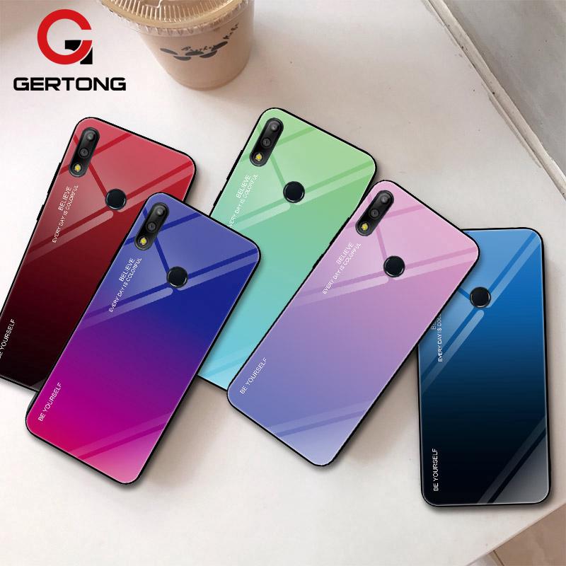 Ốp điện thoại kính cường lực màu Gradient cho Asus Zenfone Max Pro M2 ZB631KL ZB633KL M1 ZB602K ZB601KL
