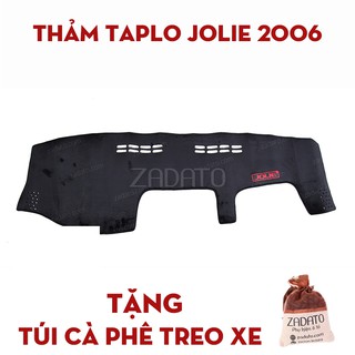 Thảm taplo mitsubishi jolie - thảm chống nóng taplo lông cừu - tặng: túi cafe treo xe