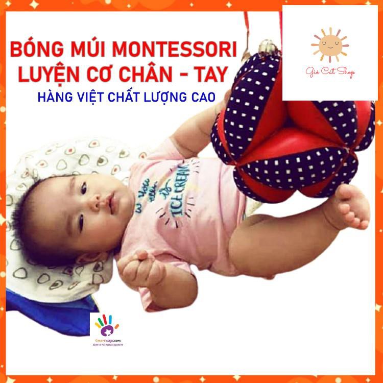 PHÁT TRIỂN VẬN ĐỘNG CHO BÉ- Bóng vải, bóng múi Montessori 0+ hàng Việt chất lượng cao, kèm 1 QUÀ TẶNG BẤT NGỜ