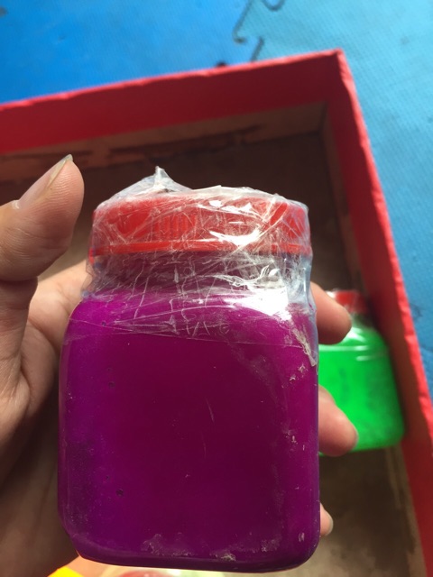 Sơn phát sáng ban đêm dạ quang lọ 150ml pha sẵn hoặc bột kèm dầu đóng hộp