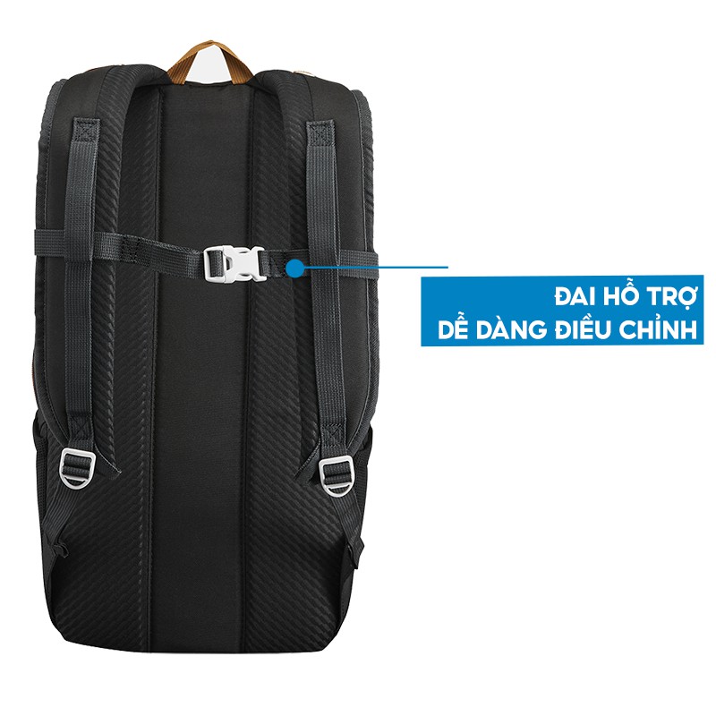 Balo Thể Thao Leo Núi, Dã Ngoại QUECHUA NH100 20 Lít Tiện Dụng - Đen