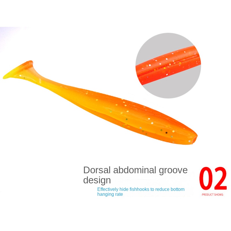 Set 10 Mồi Giả Mềm Câu Cá 7.5cm / 2g 5.5cm / 1.2g