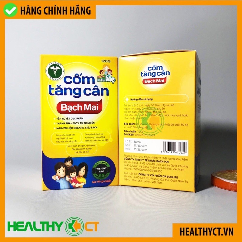 [Chính hãng] Cốm tăng cân Bạch Mai giúp bé ăn khỏe ngủ ngon tăng cân tốt + tặng khẩu trang bé