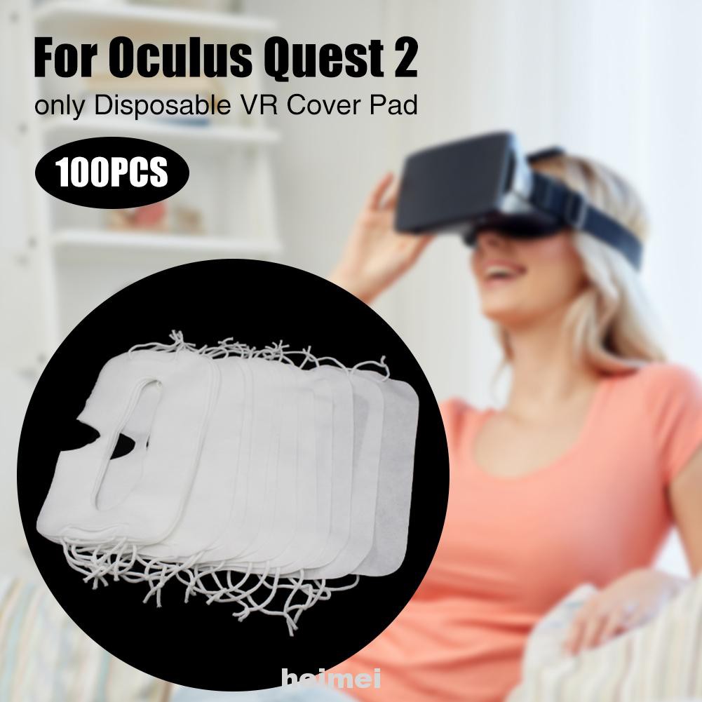 (Hàng Mới Về) Set 100 Miếng Lót Bảo Vệ Vùng Da Dưới Kính Thực Tế Ảo Cho Oculus Quest 2