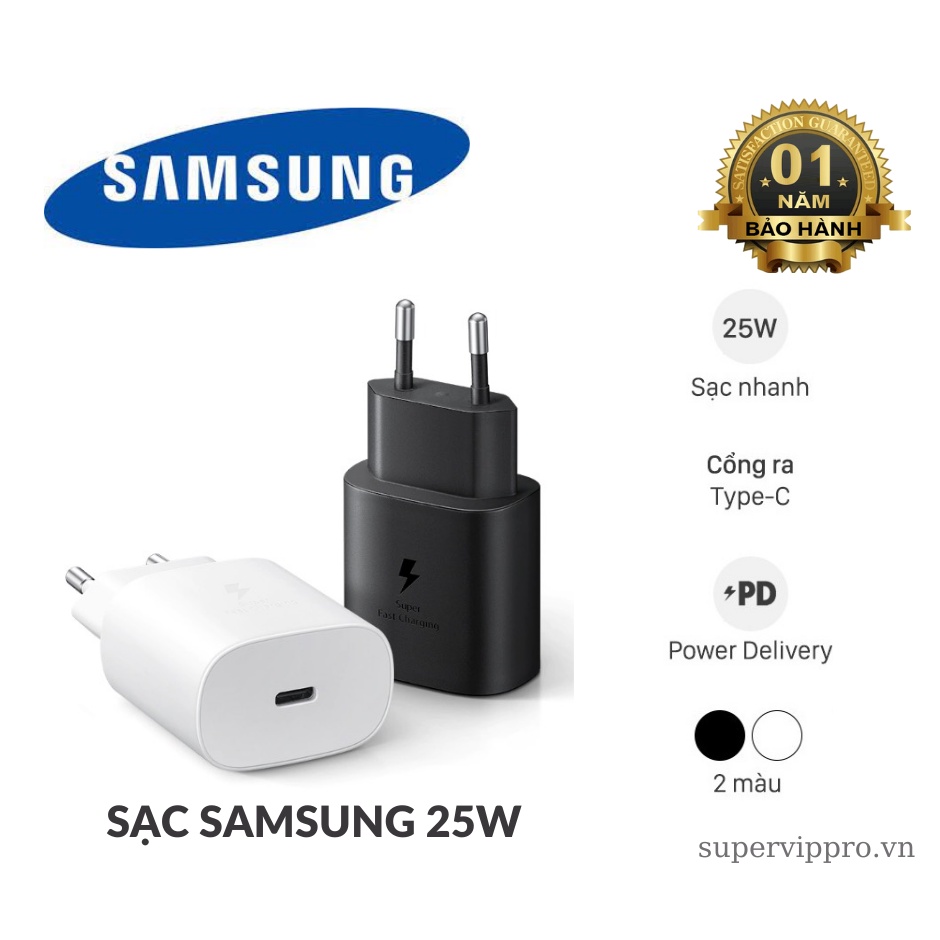 ❌❌❌Cốc sạc nhanh Type C Samsung EP-TA800 25W(Cam kết hàng chính hãng-Bảo hành 6 tháng)