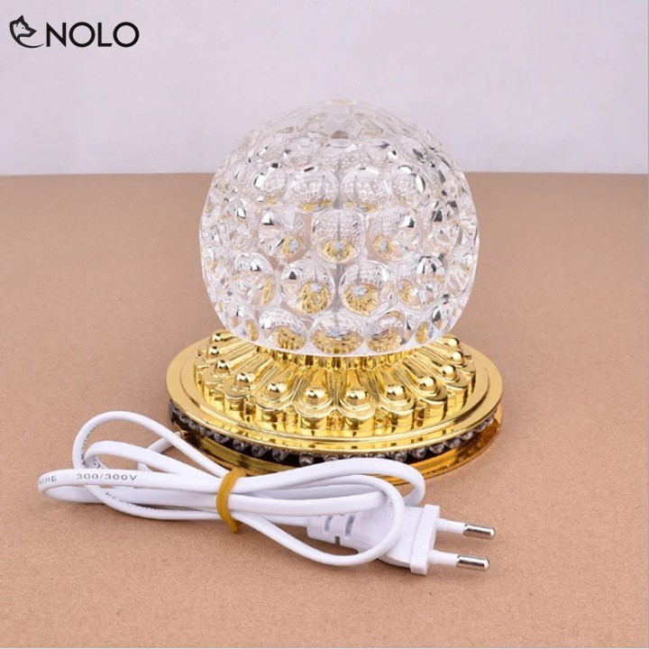 Bộ Đèn Xoay Led 3D Nhiều Màu Đế Hoa Văn Dùng Để Trang Trí Sử Dụng Nguồn Điện Áp 85-250V