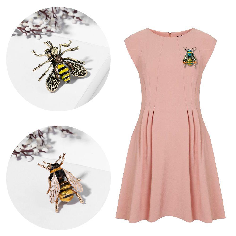 Trâm Cài Áo Hình Ong Thời Trang Cho Nam Và Nữ|Áo Sơ Mi Trang Trí Cổ Áo Tráng Men Anima