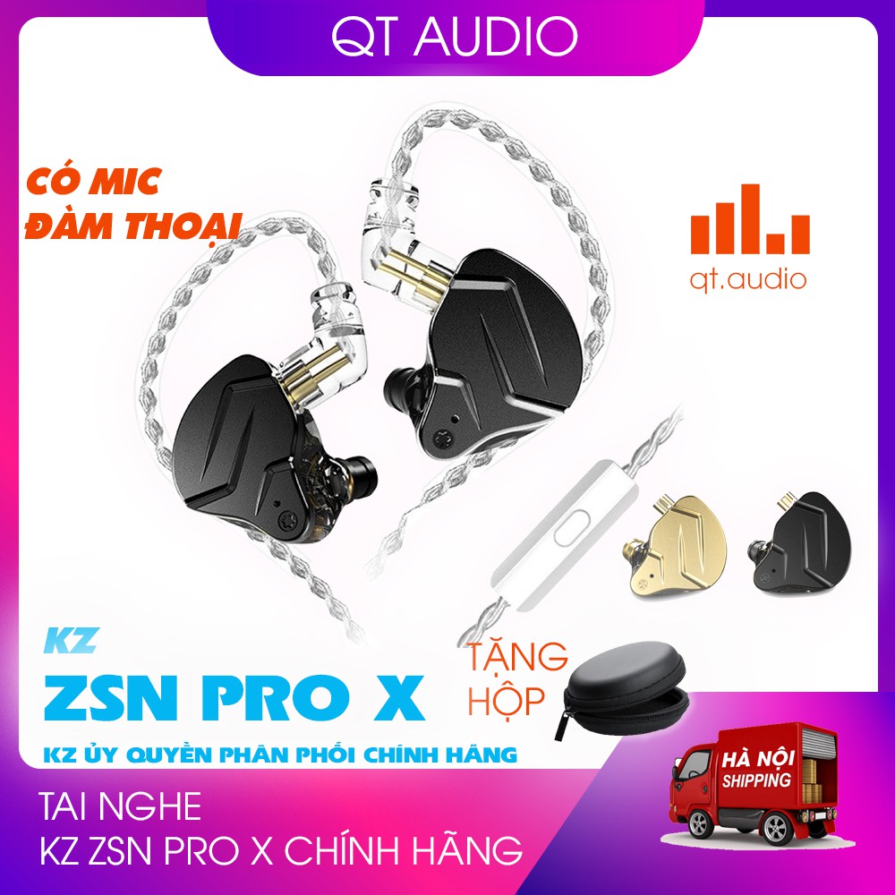 [Qtaudio] Tai nghe kz zsn pro x,có mic và tặng hộp,phiên bản nâng cấp mới nhất 2020