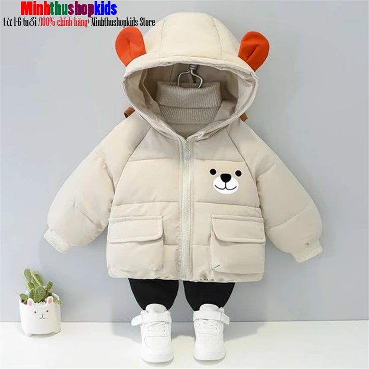 Áo Phao Gấu Bé trai/Bé gái form 8-16kg-QATE 322