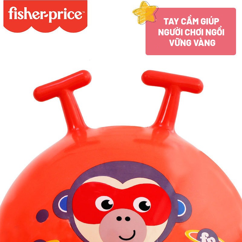 BÓNG NHÚN CÓ GAI CÙNG TAY CẦM CHỐNG TRƯỢT ĐƯỜNG KÍNH 45CM CHO BÉ VẬN ĐỘNG - HÃNG FISHER PRICE