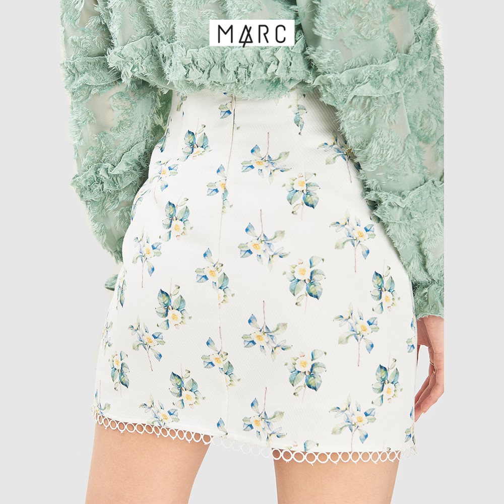 Váy nữ MARC FASHION mini viền ren họa tiết hoa | BigBuy360 - bigbuy360.vn