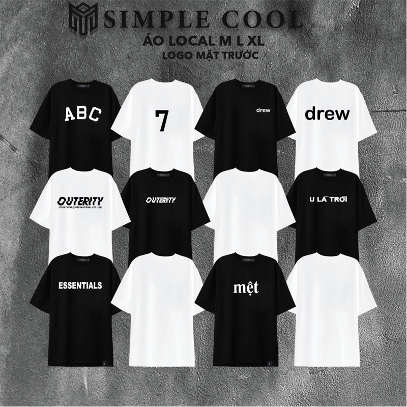 Áo Thun Unisex Form Local Brand Size M L Xl