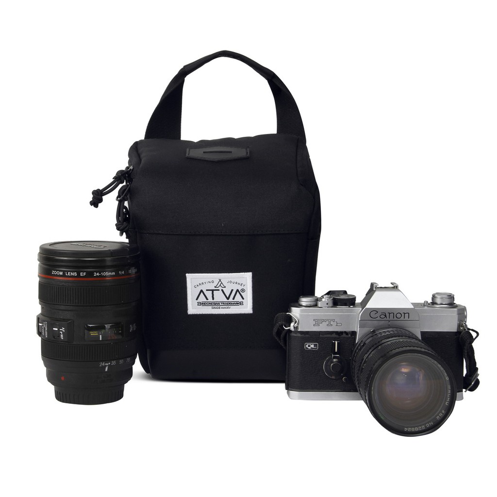 Túi Đựng Máy Ảnh Dslr & Mirrorless, Bonus - Atva Rana Màu Đen Chống Thấm Nước