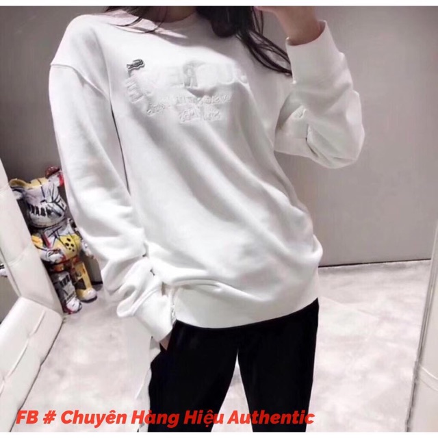 Áo nỉ Hoodie Supreme & Lacoste cổ tròn chính hãng