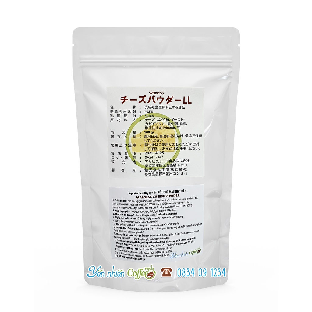 Bột Phô Mai Wakodo Nhật Bản - JAPANESE CHEESE POWDER (100g)