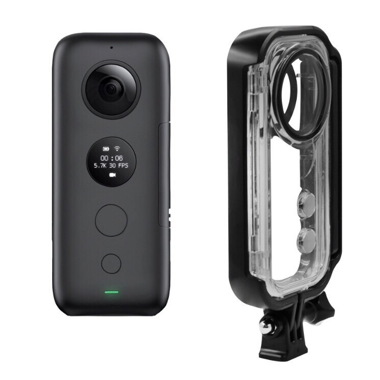 Vỏ case bảo vệ lặn chống nước sâu 30m IP68 cho insta360 onex one X Chống va đập trầy xước bảo vệ camera insta360 OneX