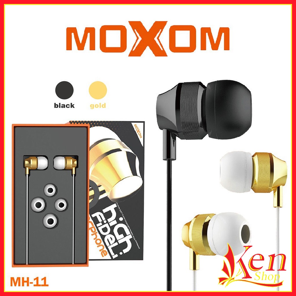 Tai Nghe Có Dây Nhét Tai Chính Hãng MOXOM MH - 06 / 08 / 10 / 11 / 12 / 13 / 14 Giá Rẻ