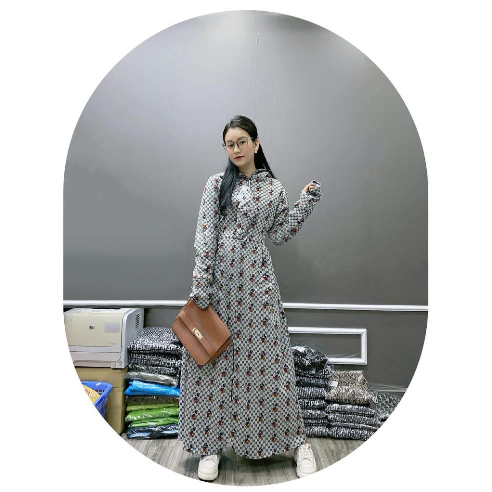 SALE Áo chống nắng nữ toàn thân vải Umi dáng xòe không xẻ sau che kín chân thoáng mát mẫu mới 2021 | BigBuy360 - bigbuy360.vn