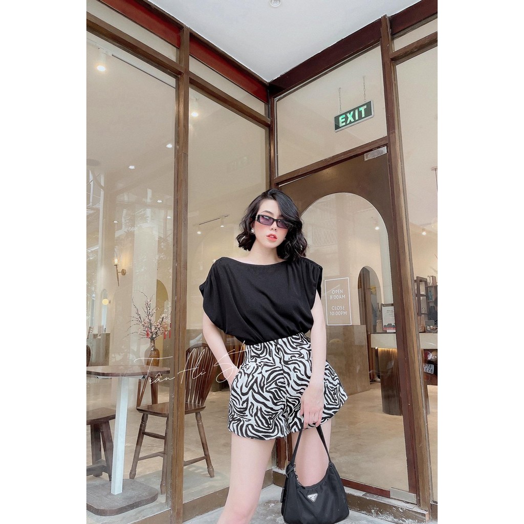 SET 2CT ÁO PULL HỞ LƯNG KÈM XÍCH+CHÂN VÁY VẰN | BigBuy360 - bigbuy360.vn