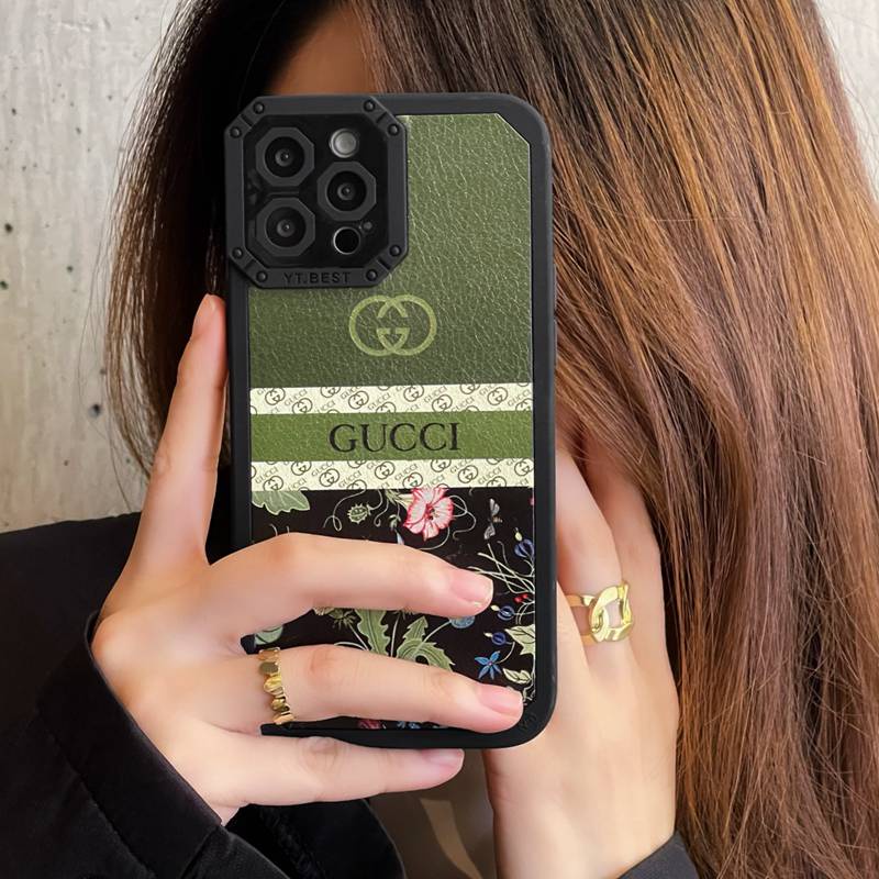 Ốp lưng mềm Retro sang trọng GC cho IPhone X XR XS Max IPhone 11 Pro Max SE IPhone 12 13 Pro Max Ftd Fashion Brand Shin Case cho Lady Shin Case GUCCI