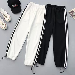 🍀Quần Thể Thao Nam Nữ Bó Chun Rút Gấu 3 Sọc🍀Quần Jogger Dáng Thể Thao VATI Chất Nỉ Da Cá Cao Cấp 2 Màu(Đen,Trắng)
