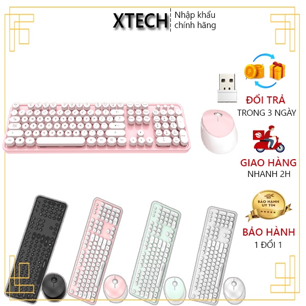 [Mã 153ELSALE2 giảm 7% đơn 300K] Bộ bàn phím chuột không dây MOFii Sweet N chính hãng có sẵn