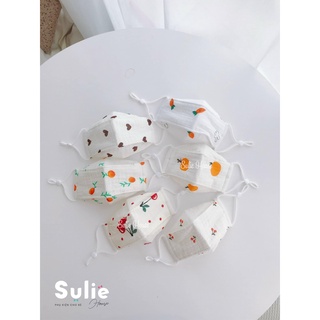 Khẩu trang xô Muslin (ko thêu tên)