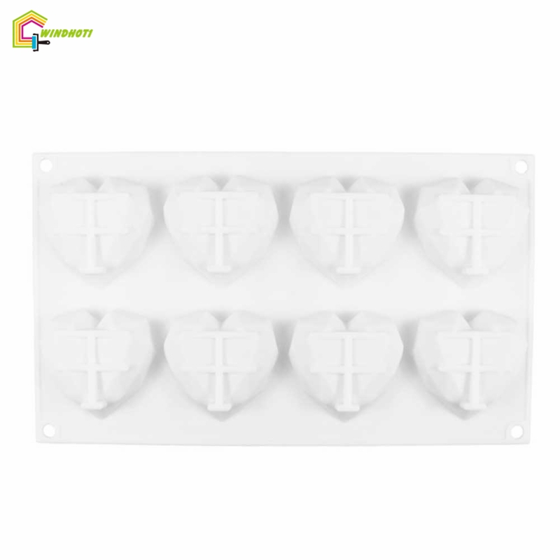 🌈HN Lãng mạn Hình trái tim Khuôn bánh silicone Bếp nướng Tự làm bánh tráng miệng