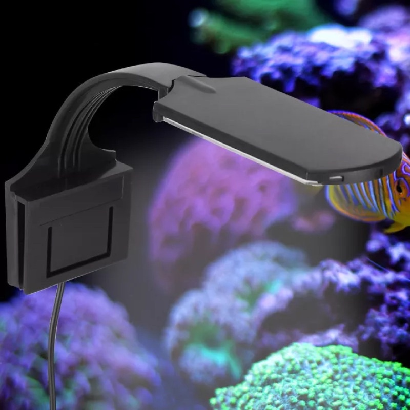 Đèn Kẹp Siêu Mỏng Ánh Sáng TRẮNG XANH X5 Cho Hồ Cá Tép, Thuỷ Sinh