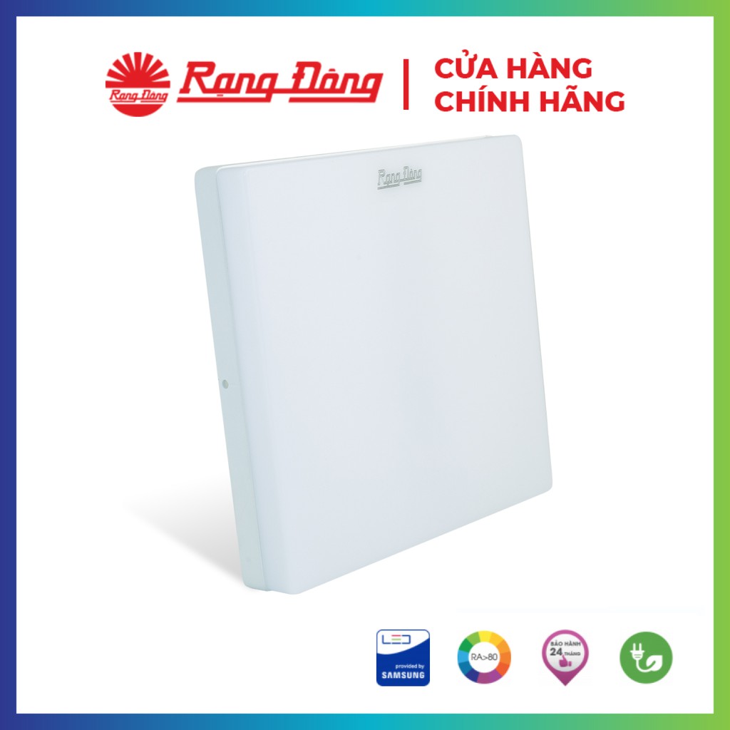 Đèn LED Ốp trần Vuông 18W Đổi màu Rạng Đông, siêu sáng, tiết kiệm điện,Model: D LN12L ĐM 22x22 18W