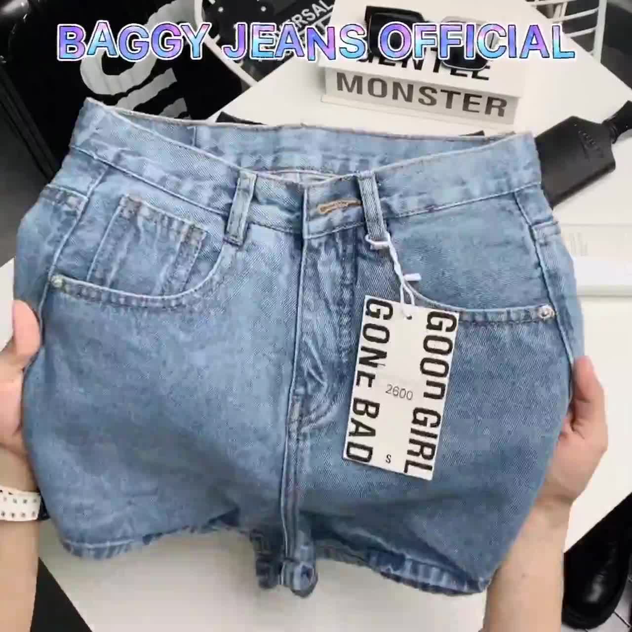 Quần Sọt Jean Nữ Lai Cuốn Lưng Siêu Cao Tôn Dáng ULZZANG [Hình Tự Chụp] | BigBuy360 - bigbuy360.vn