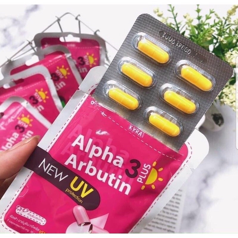 Viên Kích Trắng ALPHA  ARBUTIN 3 PLUS UV _ Viên ARBUTIN