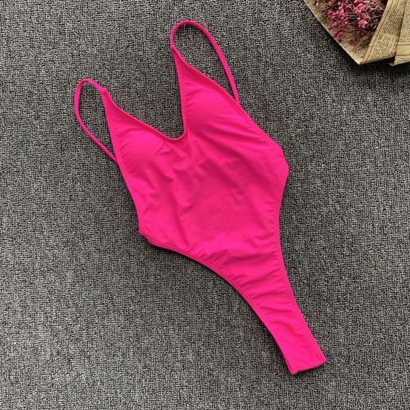 Bikini 1 Mảnh Cut Out Khoét Ngực Độc Đáo Siêu Sexy Tanning Nâu Tây