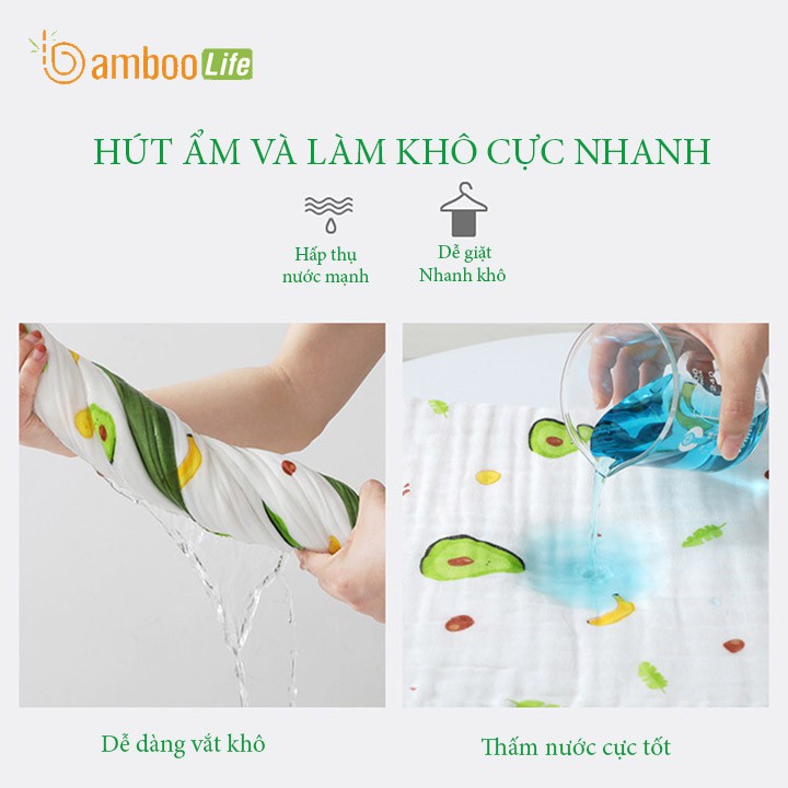 Chăn hè sợi tre Bamboo Life BL036 mền đắp cho bé mềm mịn, kháng khuẩn cho trẻ em siêu xinh