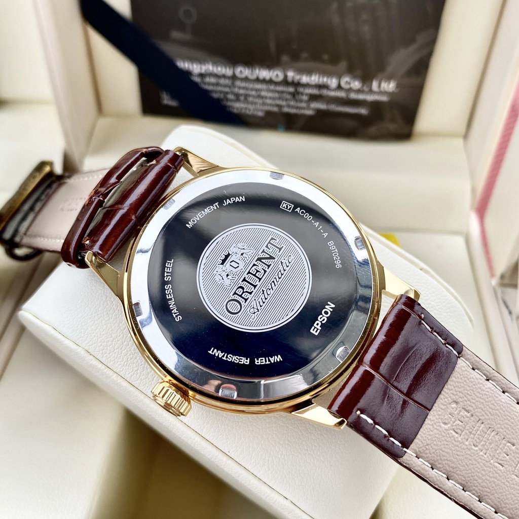 Đồng Hồ NAM ORIENT OR025 DÂY DA Mặt ĐỎ Chống Xước, Chống Nước  - TẶNG Ví Da, 1 Vòng Đá tỳ Hưu + 2 pin AG4 | BigBuy360 - bigbuy360.vn