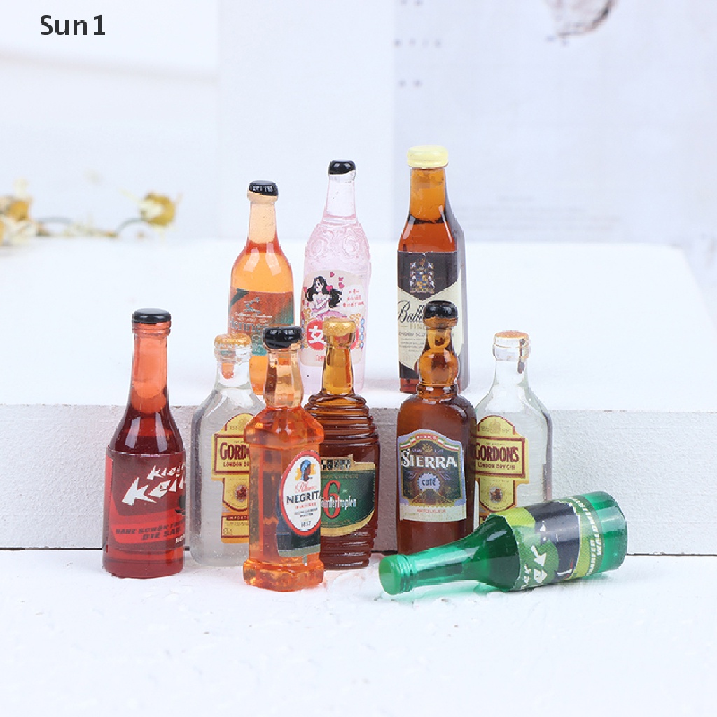 Bộ 10 Chai Rượu Tỉ Lệ 1: 12 Dành Cho Búp Bê